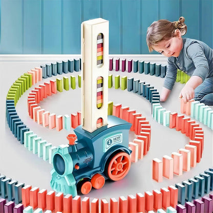 Train Toy Domino Set for Kids - BPA-Free Plastic with Sound Effects.