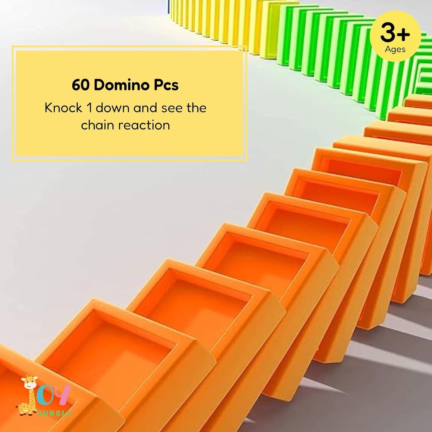 Train Toy Domino Set for Kids - BPA-Free Plastic with Sound Effects.