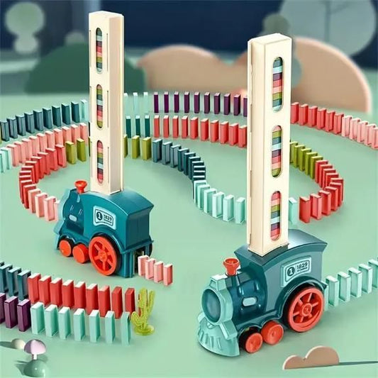 Train Toy Domino Set for Kids - BPA-Free Plastic with Sound Effects.