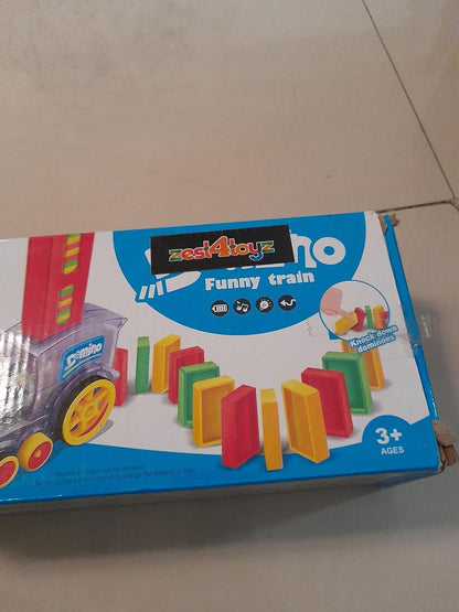 Train Toy Domino Set for Kids - BPA-Free Plastic with Sound Effects.